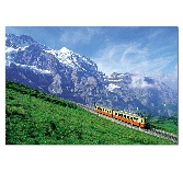 Educa Jigsaw Puzzle - Train near Jungfrau Mountain - 1000 Pieces Educa Jigsaw Puzzle - Train near Jungfrau Mountain - 1000 Pieces